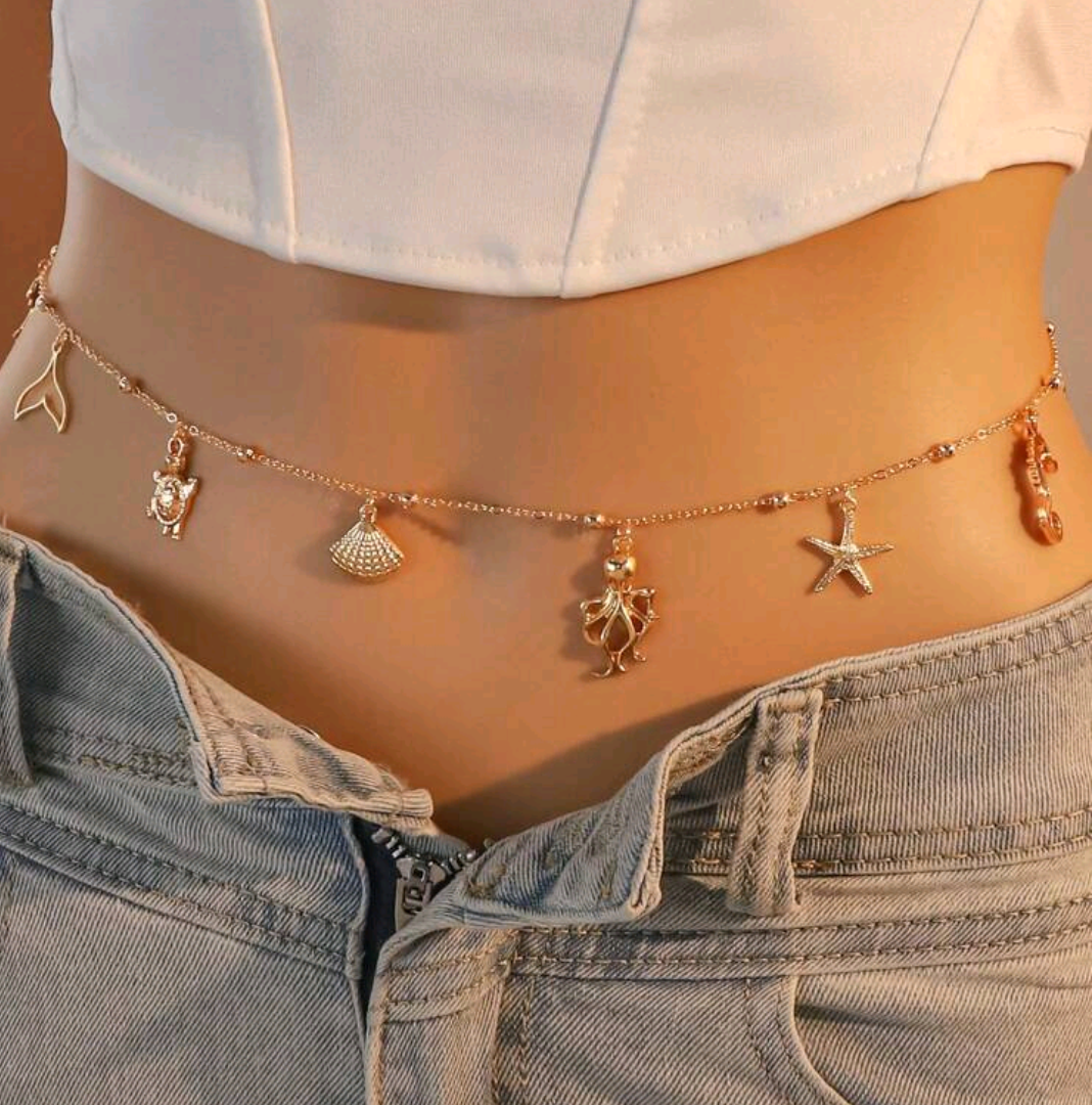 ✨ Cinturilla con dijes marinos ✨
