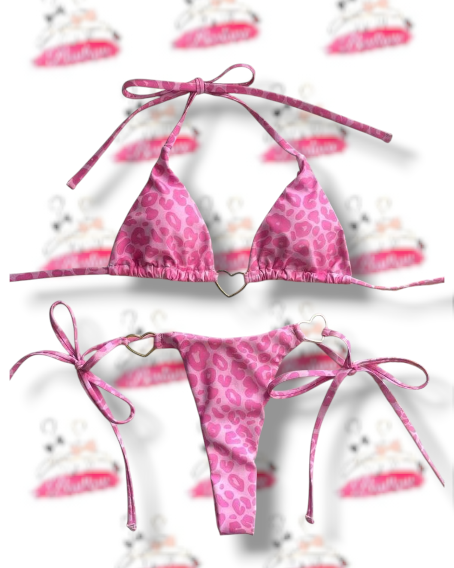 💗Traje de baño Rosa Corazones💗