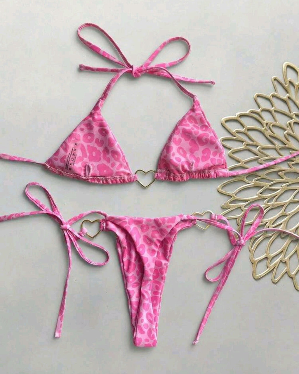 💗Traje de baño Rosa Corazones💗