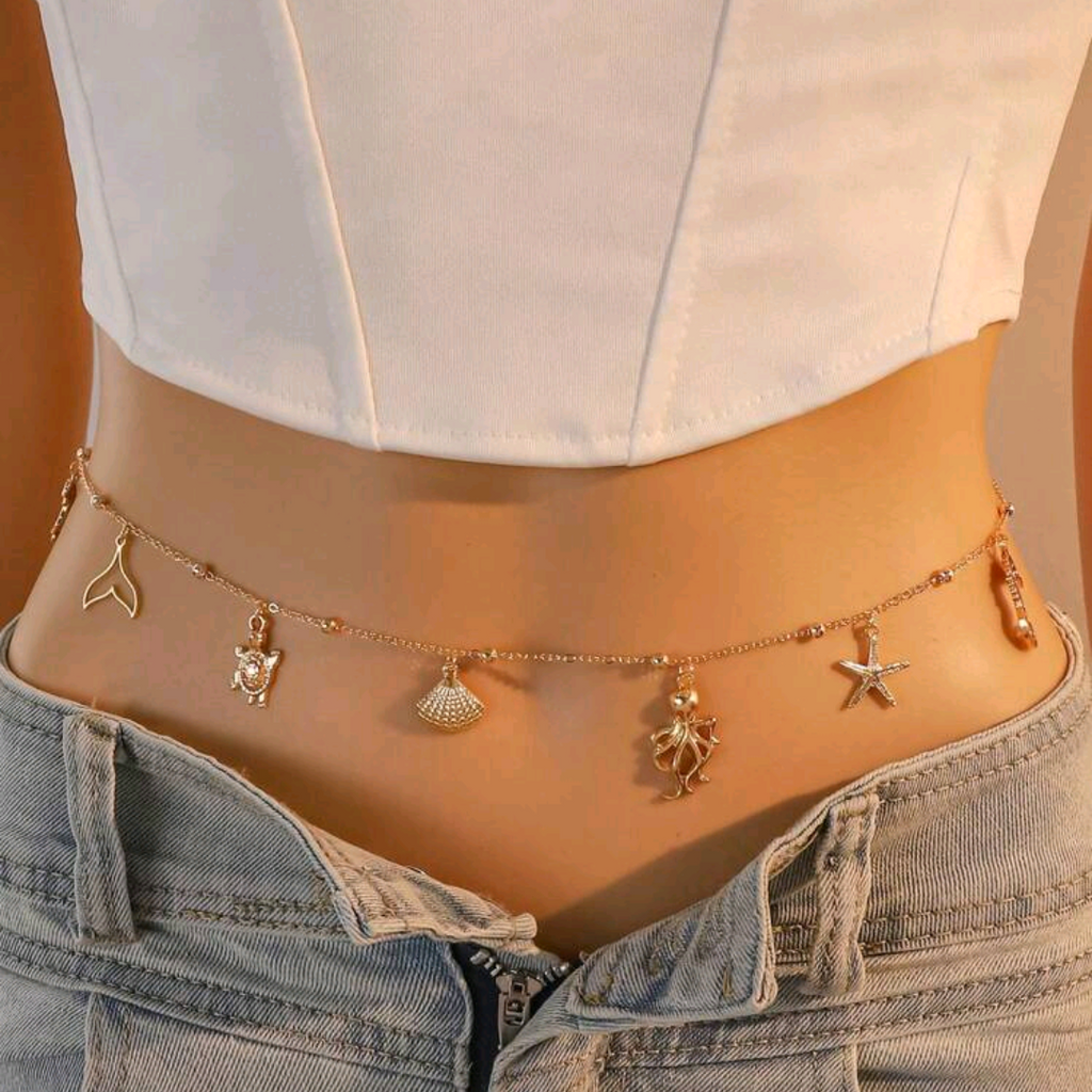 ✨ Cinturilla con dijes marinos ✨